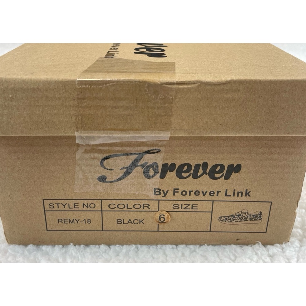 (NIB) FOREVER LINK • Black/White Remy Glitter Lace-Up Sneakers, 6 - Picture 14 of 16
